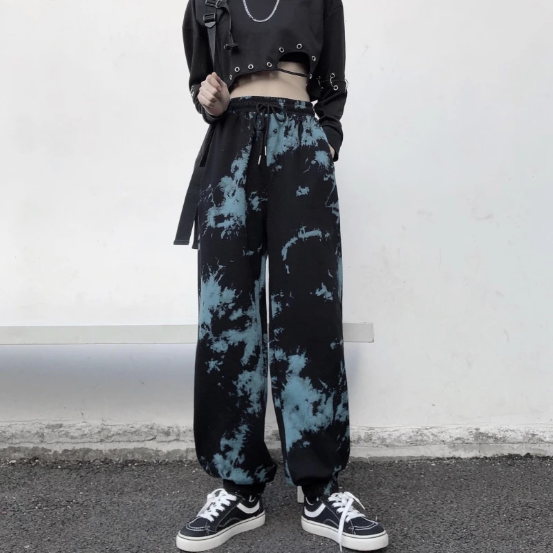 2021 summer casual pants female Harlan students sports tie-dye new personality sales promotion 
2021 summer casual pants female Harlan students sports tie-dye new personality sales promotion