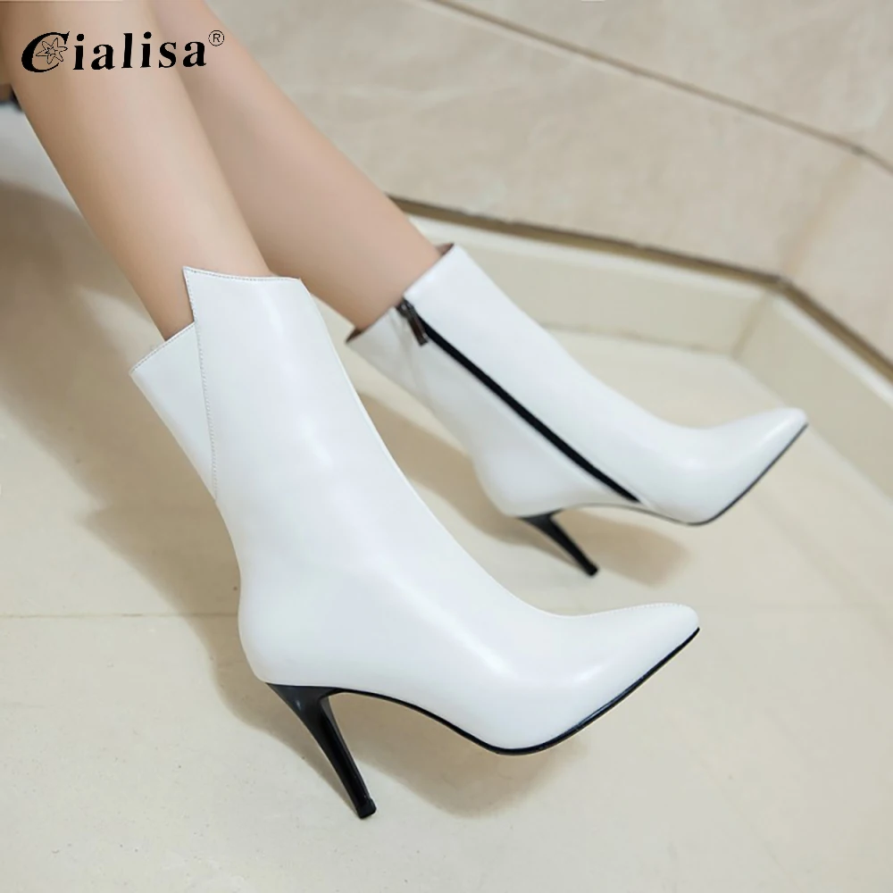 Kanseet Mid-Calf Boots 2020 Fashion New Design Large Size 40-43 Shoes Women Winter Genuine Leather Pointed Toe High Heel Boots
Kanseet Mid-Calf Boots 2020 Fashion New Design Large Size 40-43 Shoes Women Winter Genuine Leather Pointed Toe High Heel Boots
