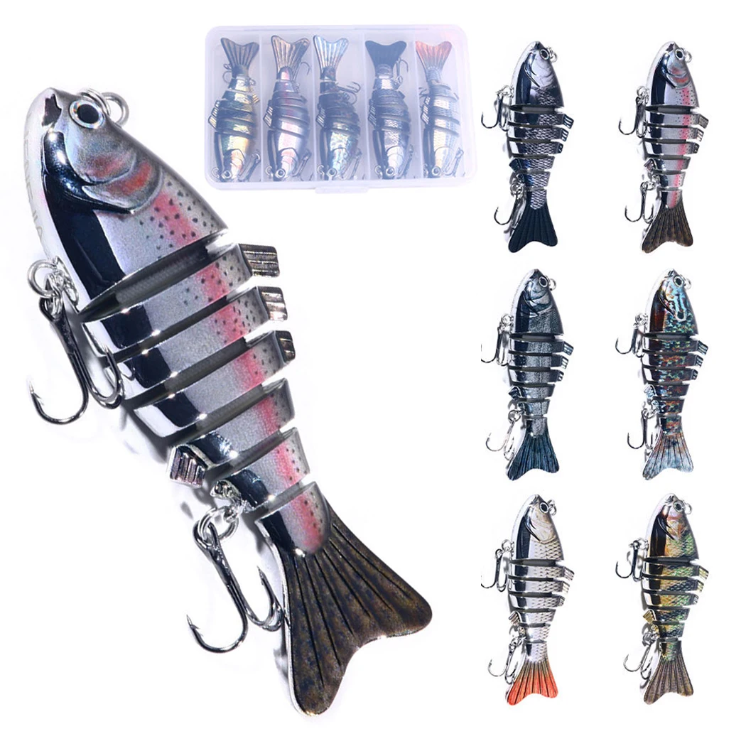 5/6pcs 10cm 24g 6 Segment Fishing Minnow Swimbait Lures Hooks Crank Lure Hook Hard Bait Fishhook Fish Tackle Pesca Iscas Random
5/6pcs 10cm 24g 6 Segment Fishing Minnow Swimbait Lures Hooks Crank Lure Hook Hard Bait Fishhook Fish Tackle Pesca Iscas Random