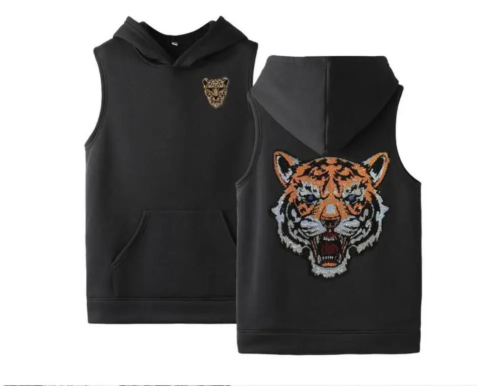 Мужской жилет с капюшоном, черная уличная одежда оверсайз
Мужской жилет с капюшоном, черная уличная одежда оверсайз