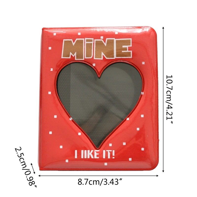 3 Inch 36 Pockets Photo Album Cartoon Hollow Heart Picture Storage Mini Scrapbooking Case
3 Inch 36 Pockets Photo Album Cartoon Hollow Heart Picture Storage Mini Scrapbooking Case