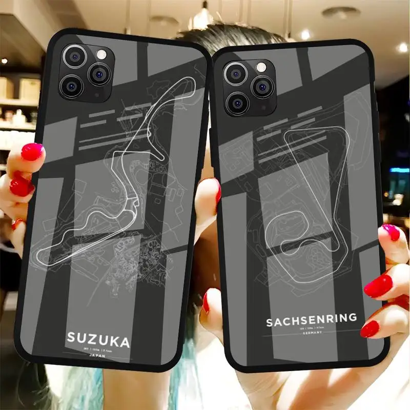 Formula 1 Racing Circuit Phone Case Tempered Glass For Iphone6plus 6S 7 7plus 8 X XS XSmax XR 11 12 Pro Max 12mini
Formula 1 Racing Circuit Phone Case Tempered Glass For Iphone6plus 6S 7 7plus 8 X XS XSmax XR 11 12 Pro Max 12mini