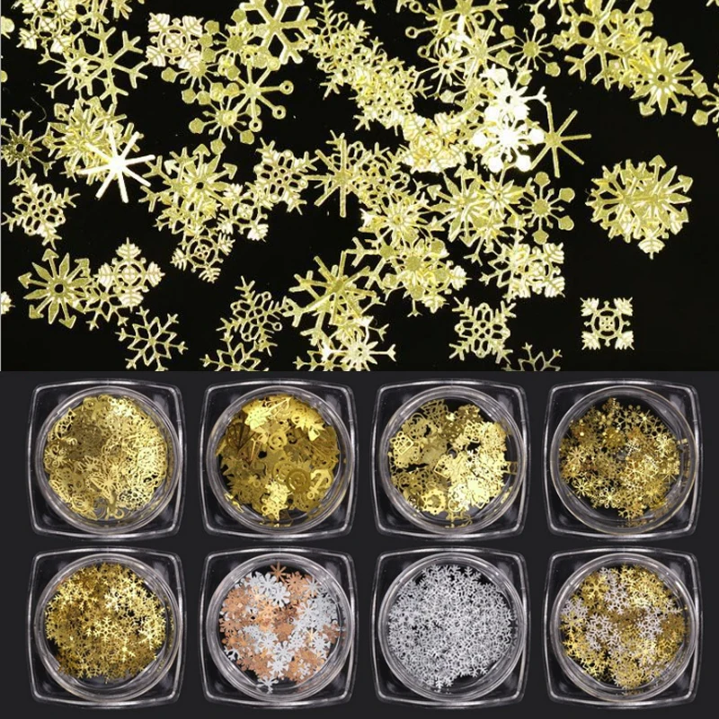 1Box Hollow Gold Nail Glitter Sequins Mix Snowflakes Butterfly Bow Designs Decorations for Nail Art Paillettes Nails Accessories
1Box Hollow Gold Nail Glitter Sequins Mix Snowflakes Butterfly Bow Designs Decorations for Nail Art Paillettes Nails Accessories