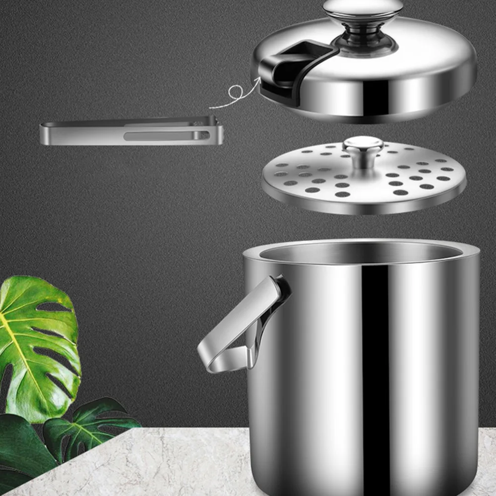 1 Set Stainless Steel Double Deck Ice Bucket Portable Ice Container (Silver)
1 Set Stainless Steel Double Deck Ice Bucket Portable Ice Container (Silver)