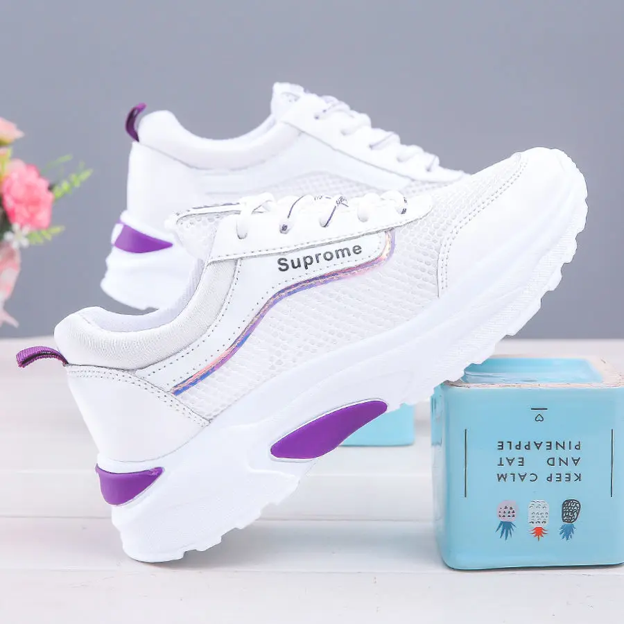 2021 Summer New Student Lightweight Breathable Hollow Mesh Casual Sports Shoes Fashion White Shoes Women's Vulcanized Sneakers
2021 Summer New Student Lightweight Breathable Hollow Mesh Casual Sports Shoes Fashion White Shoes Women's Vulcanized Sneakers