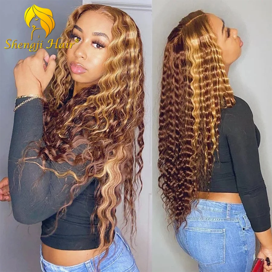 Human Hair Wigs Colors Highlighted Lace Front Wigs For Black Women Water Wave Brazilian Remy Hair Brown Colored Transparent Lace
Human Hair Wigs Colors Highlighted Lace Front Wigs For Black Women Water Wave Brazilian Remy Hair Brown Colored Transparent Lace