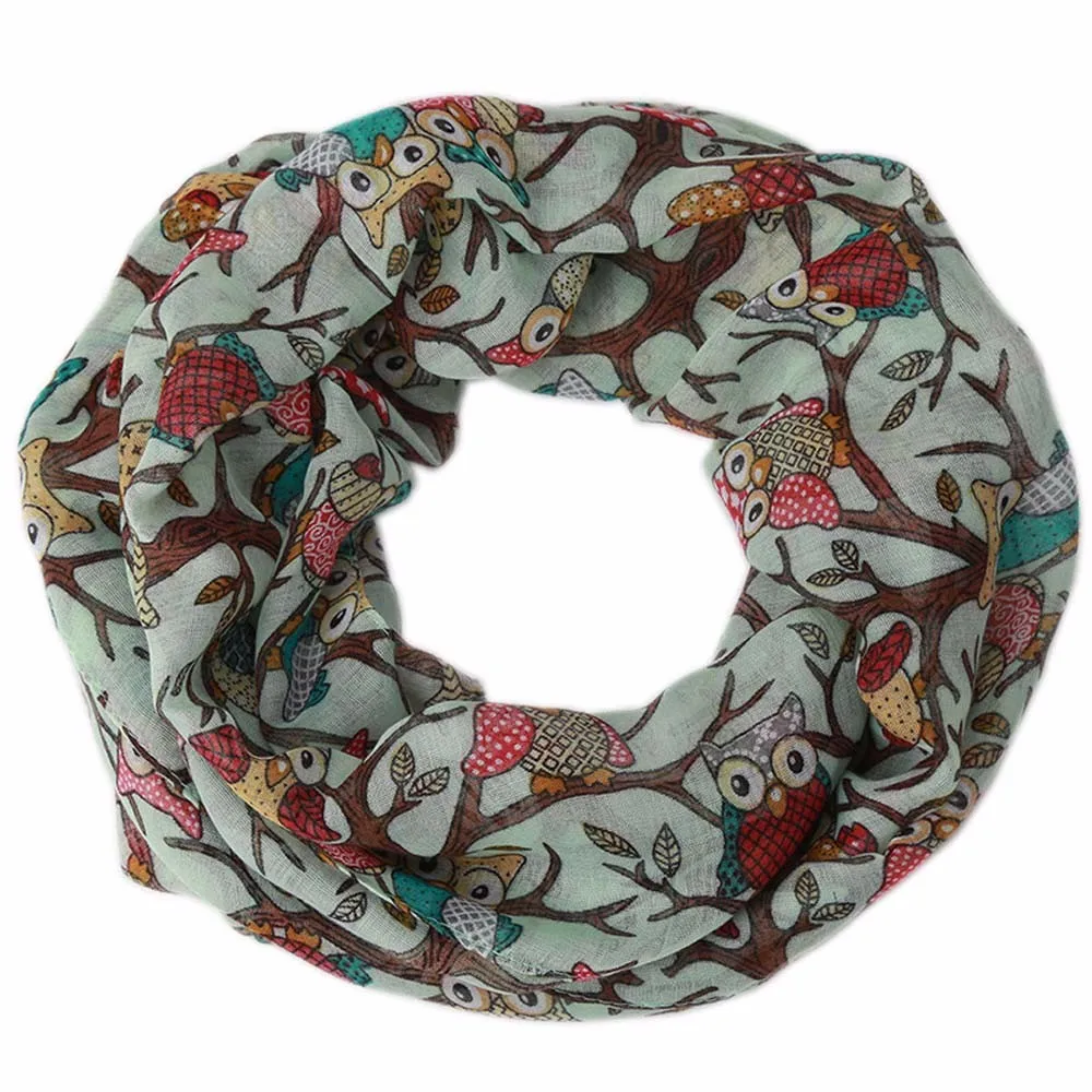 Autumn Winter Warm Scarf For Women Men Voile Owl Pattern Print Neck Scarf Soft Scarves Boys Girls snood female soft A50
Autumn Winter Warm Scarf For Women Men Voile Owl Pattern Print Neck Scarf Soft Scarves Boys Girls snood female soft A50