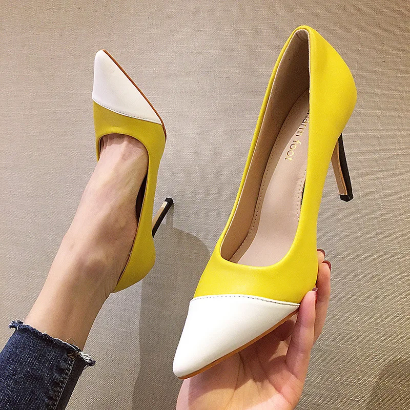 Four Seasons New Women Pumps Shoes Good-quality Concise Pointed Toe 9cmHigh Heels Casual Party Office Ladies Career Female Shoes
Four Seasons New Women Pumps Shoes Good-quality Concise Pointed Toe 9cmHigh Heels Casual Party Office Ladies Career Female Shoes