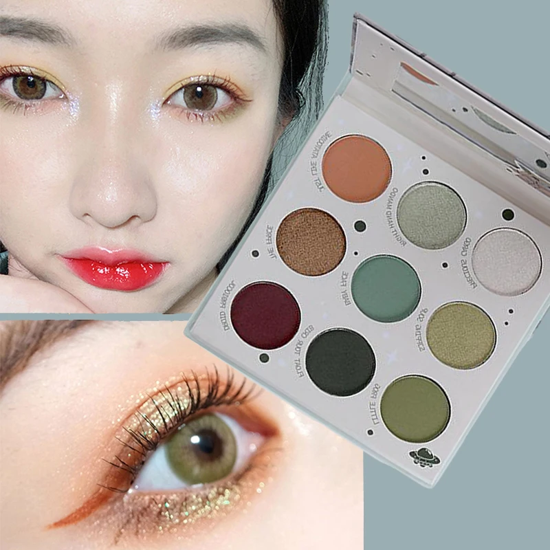 9 Color Alien Baby Eyeshadow Powder Cartoon Palette Highlight Powder Ins Glitter Eyeshadow Palette Female Eye Beauty Cosmetics
9 Color Alien Baby Eyeshadow Powder Cartoon Palette Highlight Powder Ins Glitter Eyeshadow Palette Female Eye Beauty Cosmetics