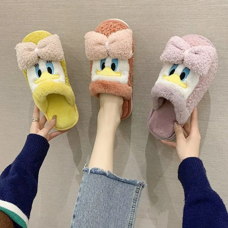 Cute Duck Cotton Slippers Plush Slippers Women Autumn and Winter Home Indoor Fashion Warm Shoes Women Non-slip Soft Fur Slippers
Cute Duck Cotton Slippers Plush Slippers Women Autumn and Winter Home Indoor Fashion Warm Shoes Women Non-slip Soft Fur Slippers