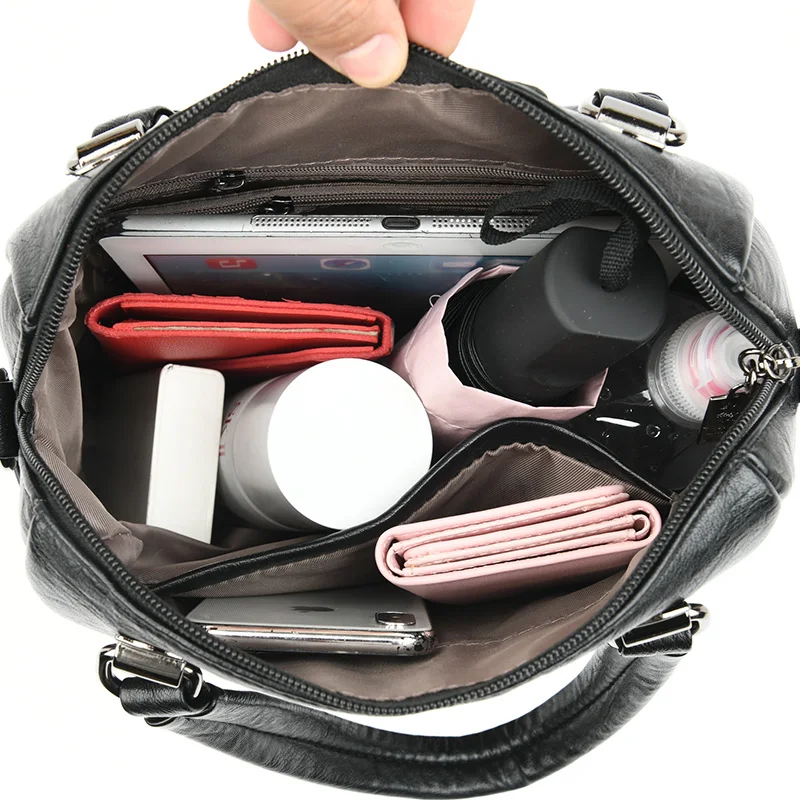 High Quality Soft Leather Backpack for Women 2020 Small Shoulder Bag Multifunction Backpacks for School Teenagers Girls Sac
High Quality Soft Leather Backpack for Women 2020 Small Shoulder Bag Multifunction Backpacks for School Teenagers Girls Sac