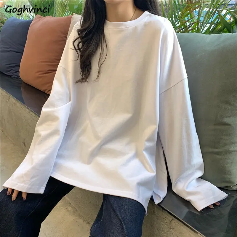 Long Sleeve T-shirts Women Side-split Solid Simple Autumn Casual Harajuku Ulzzang Korean Style Loose All-match Trendy O-neck Ins
Long Sleeve T-shirts Women Side-split Solid Simple Autumn Casual Harajuku Ulzzang Korean Style Loose All-match Trendy O-neck Ins
