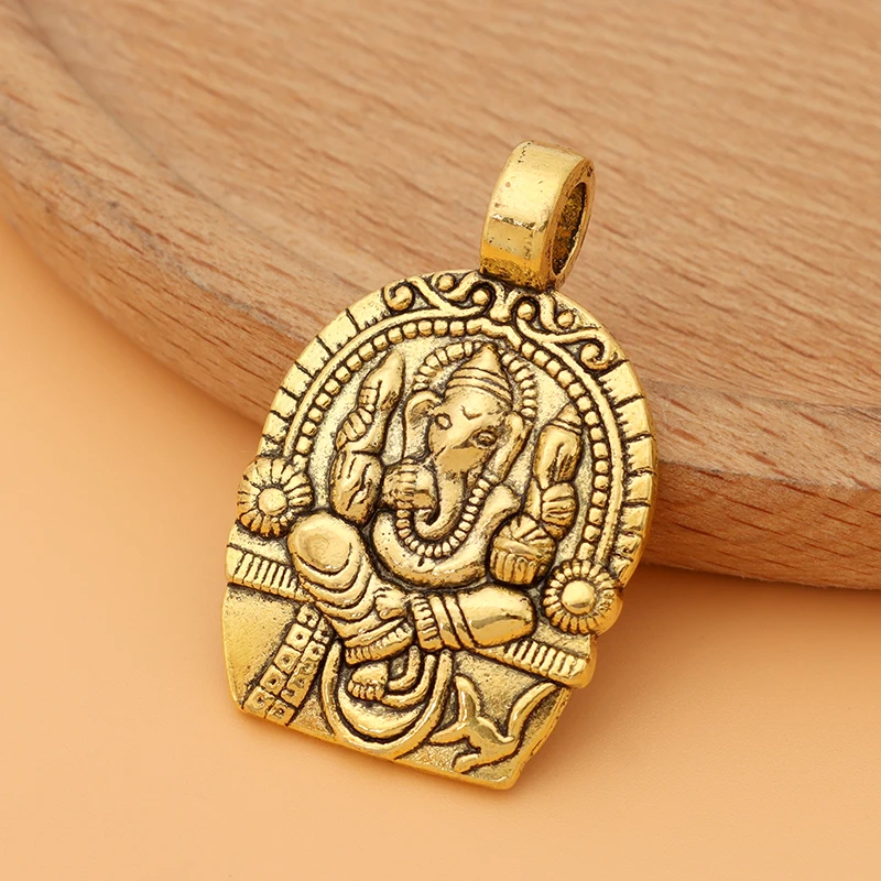 10pcs/Lot Antique Gold Color Ganesha Elephant God of Beginnings Charms Pendants for Jewelry Making Accessories
10pcs/Lot Antique Gold Color Ganesha Elephant God of Beginnings Charms Pendants for Jewelry Making Accessories