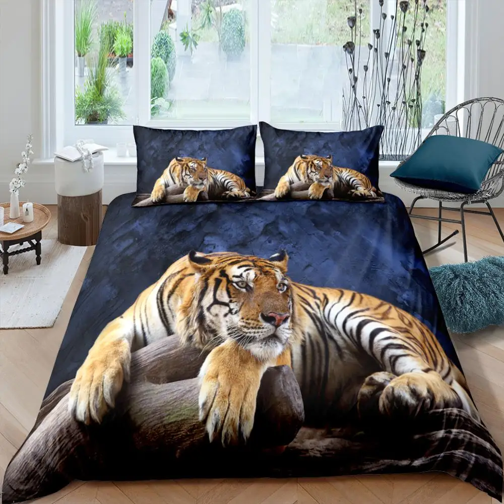 Tiger Sky Pattern Bedding Set Queen 3D Cute Printed Duvet Cover Bedclothes 2/3pcs Home Textiles Luxury high Quality Bedspread
Tiger Sky Pattern Bedding Set Queen 3D Cute Printed Duvet Cover Bedclothes 2/3pcs Home Textiles Luxury high Quality Bedspread