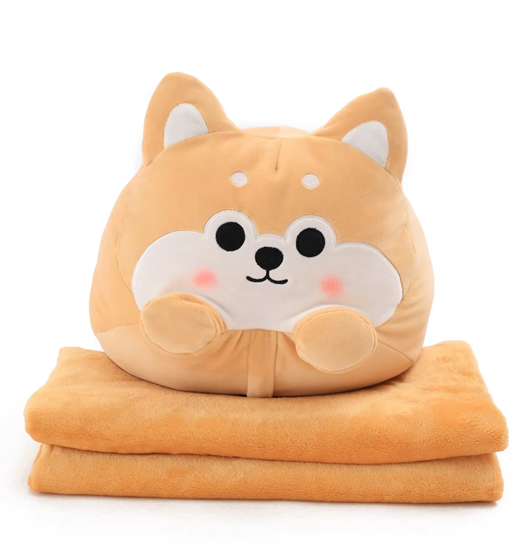 Cute Dog plush Toy Shiba Inu Shape Stuffed Pillow Animal 2 In 1 Cushion With Blanket Birthday Gift Baby Kids Toy
Cute Dog plush Toy Shiba Inu Shape Stuffed Pillow Animal 2 In 1 Cushion With Blanket Birthday Gift Baby Kids Toy