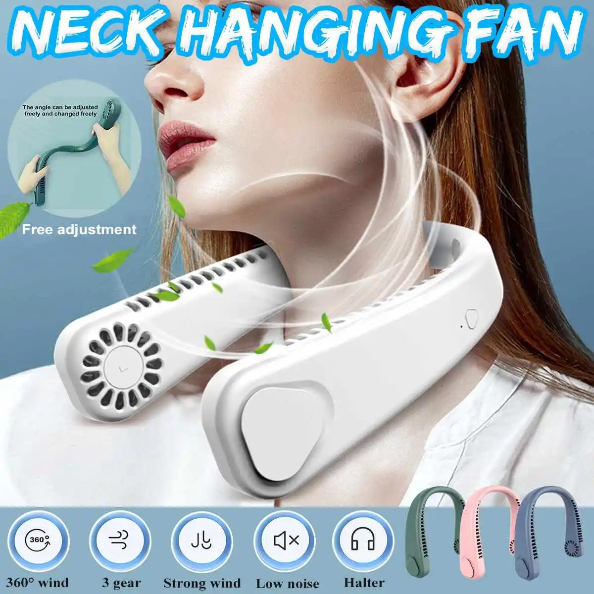 Warmtoo Mini Air Conditioner Neck Fan Cooler Portable Smart Dual Effect Cooling Neckband Fan Rechargeable USB Hanging
Warmtoo Mini Air Conditioner Neck Fan Cooler Portable Smart Dual Effect Cooling Neckband Fan Rechargeable USB Hanging