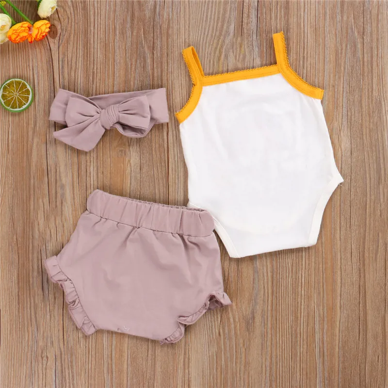 3 pcs Baby Summer Clothing Infant Baby Girls Rainbow Print Sleeveless Romper Top+High Waist Shorts Pants Headband 3Pcs Outfits
3 pcs Baby Summer Clothing Infant Baby Girls Rainbow Print Sleeveless Romper Top+High Waist Shorts Pants Headband 3Pcs Outfits