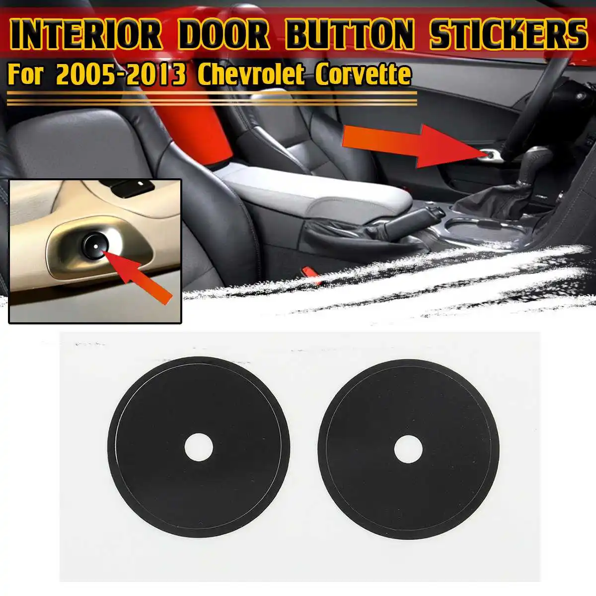 Car Interior Door Handle Button Stickers For Chevrolet Corvette 2005-2013 Replacement Car Door Button Repair Decals Trim Sticker
Car Interior Door Handle Button Stickers For Chevrolet Corvette 2005-2013 Replacement Car Door Button Repair Decals Trim Sticker