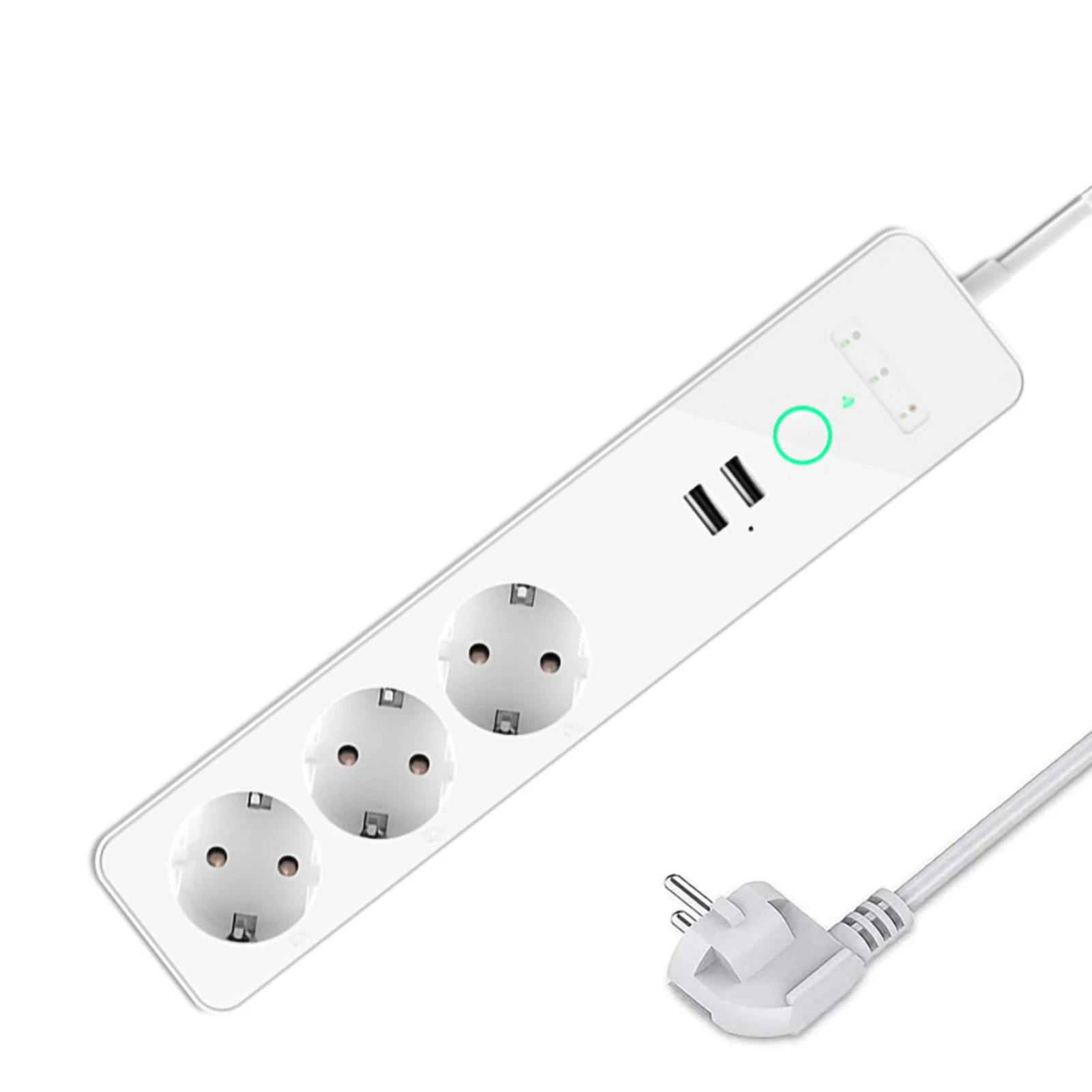 WiFi Smart Power Strip Timing Voice Control With 3 Smart Plugs 2 USB Ports Extension Cord Work With Alexa Google Assistant Home
WiFi Smart Power Strip Timing Voice Control With 3 Smart Plugs 2 USB Ports Extension Cord Work With Alexa Google Assistant Home