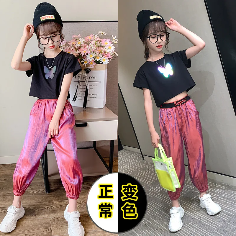 Girls Clothes Sets 2020 Summer Kids Luminous butterfly T-Shirt +Pants Set Teen 2 Pcs Suit 4 6 8 10 12 14 Years Children Clothing
Girls Clothes Sets 2020 Summer Kids Luminous butterfly T-Shirt +Pants Set Teen 2 Pcs Suit 4 6 8 10 12 14 Years Children Clothing