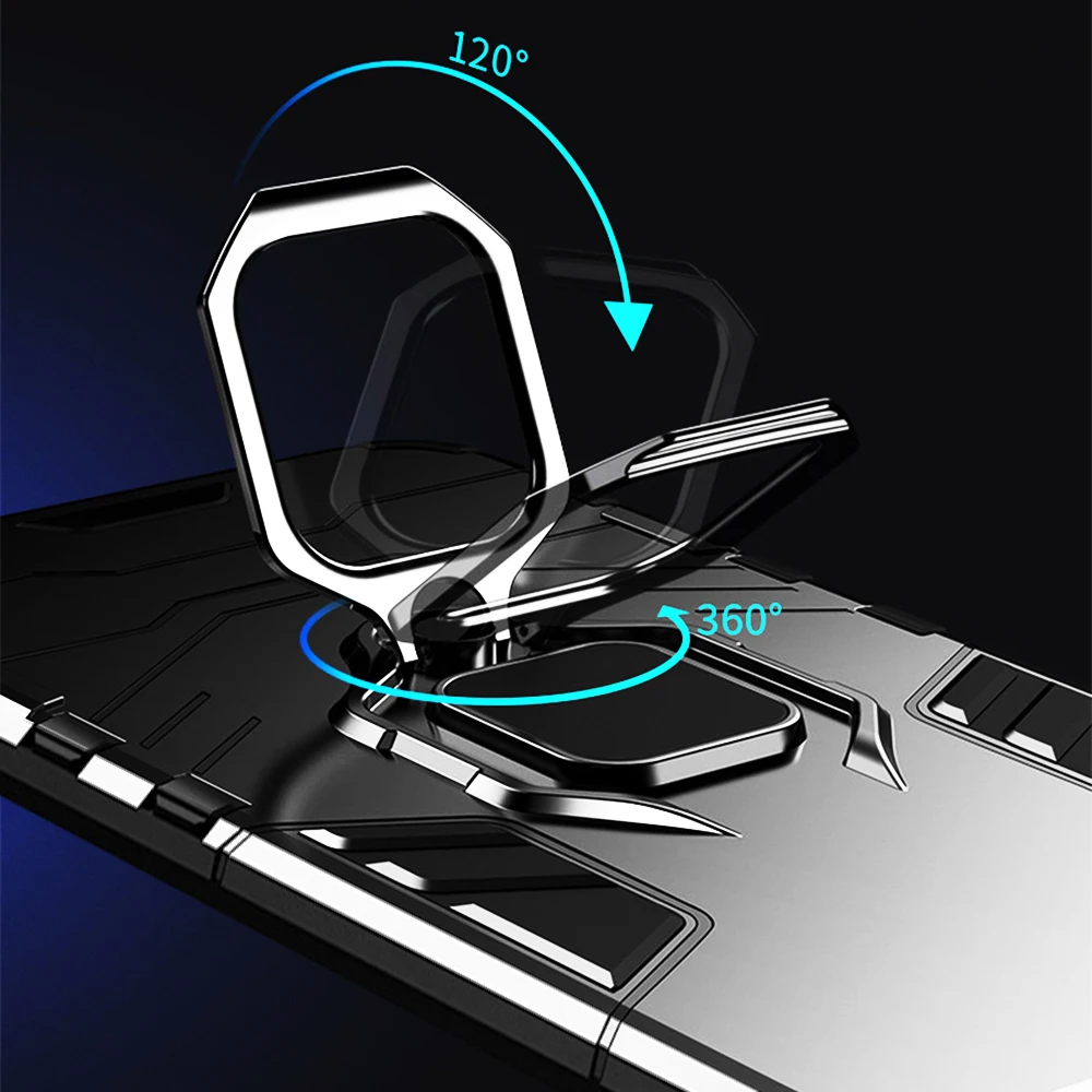 Armor Magnetic Case For Huawei P40 P30 P20 Pro Mate 40 30 20 Honor 10 Lite 9X 8X 8A P Smart Z 2019 Nova 5T Ring Cover | Мобильные