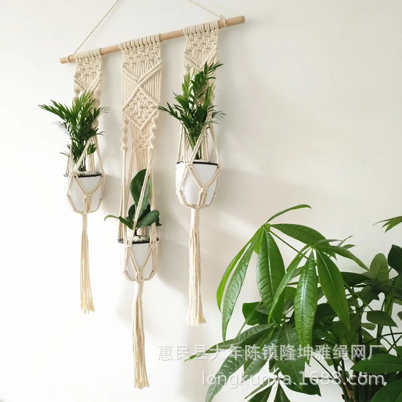 WOODEN DOUBLE-LAYER MACRAME WALL HANGING SHELF PARTITION FRAME DECORACION HOGAR BASKET PLANT HOLDER FLOWER BASKET BOHO DECOR
WOODEN DOUBLE-LAYER MACRAME WALL HANGING SHELF PARTITION FRAME DECORACION HOGAR BASKET PLANT HOLDER FLOWER BASKET BOHO DECOR