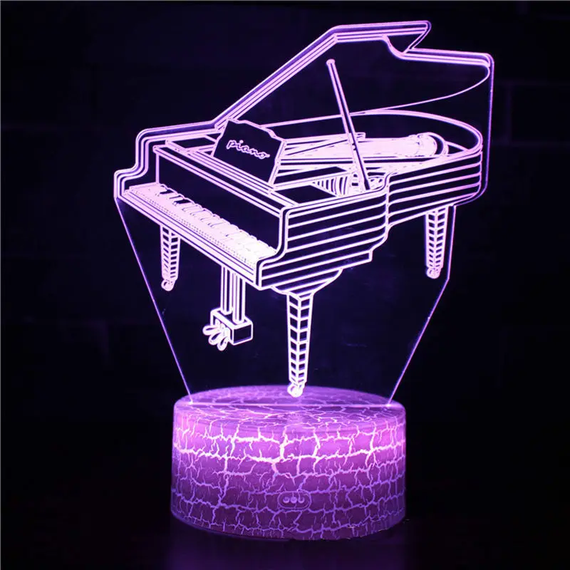 3D LED Night Light Musical Instrument Series 16 Color Remote Control Desk Lamp Toy Gift Children Home Decoration
3D LED Night Light Musical Instrument Series 16 Color Remote Control Desk Lamp Toy Gift Children Home Decoration