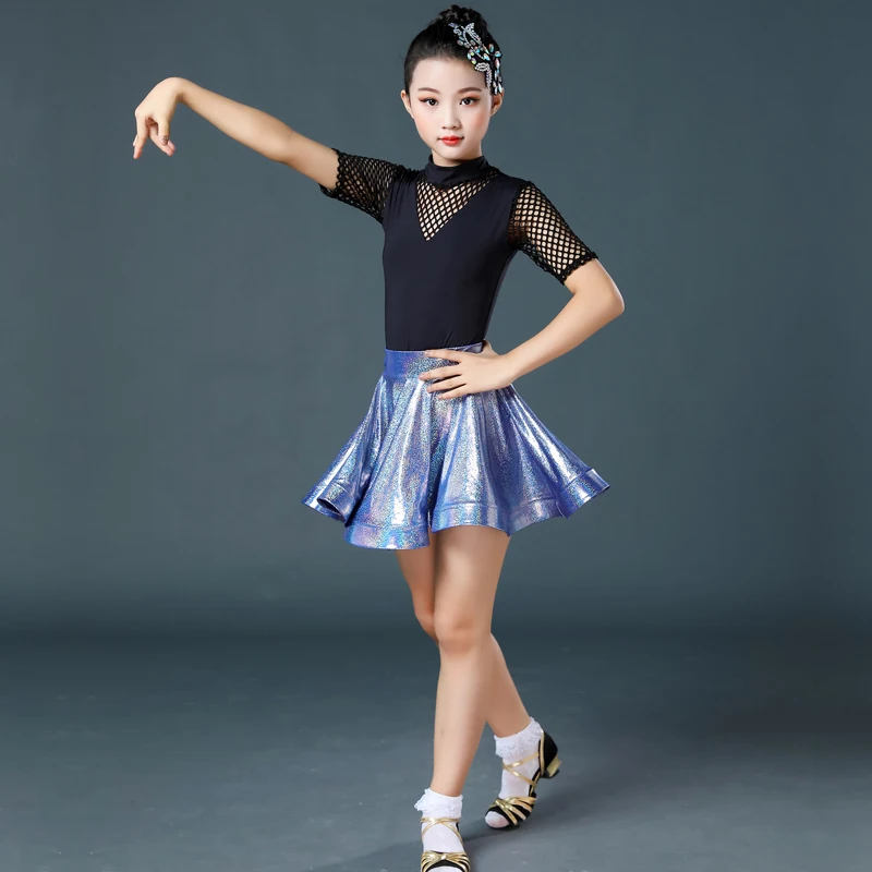 Fashion Latin Dance Costume Kids Tango Rumba Salsa Samba Cha Ballroom Practice Wear Girls Performance Clothing 2 Pcs DC4577 |