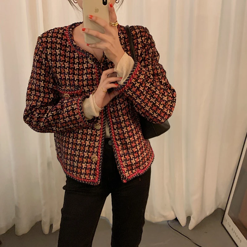 Comelsexy 2021 New Korean Coat Jacket Office Lady Women Fashion Plaid Elegant Gentle Outwear Casual Chic Fashion Short Tops
Comelsexy 2021 New Korean Coat Jacket Office Lady Women Fashion Plaid Elegant Gentle Outwear Casual Chic Fashion Short Tops