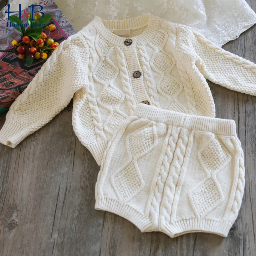 Humor Bear Baby Clothing Set Autumn Winter New Long Sleeve Knit Sweater Cardigan + Shorts 2Pcs Solid Warm Infant Clothes For 0-
Humor Bear Baby Clothing Set Autumn Winter New Long Sleeve Knit Sweater Cardigan + Shorts 2Pcs Solid Warm Infant Clothes For 0-
