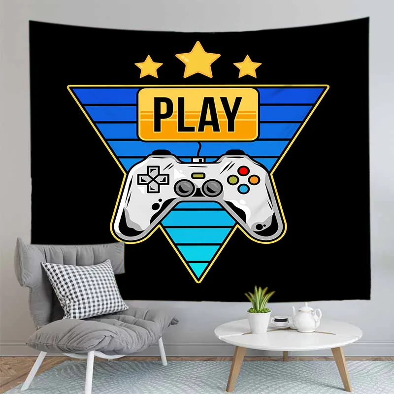 Gamer Printing Wall Tapestry Explosion Models Game Console Handle Neon Light Throw Cloth Window Decoration
Gamer Printing Wall Tapestry Explosion Models Game Console Handle Neon Light Throw Cloth Window Decoration