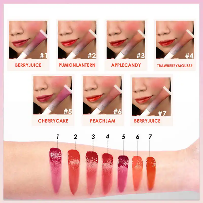 

Moisturizing Lip Glaze Matte Lipstick Makeup Tool Kit Professional Rouge Waterproof Long Lasting Lip Stick Cosmetics Lips Makeup