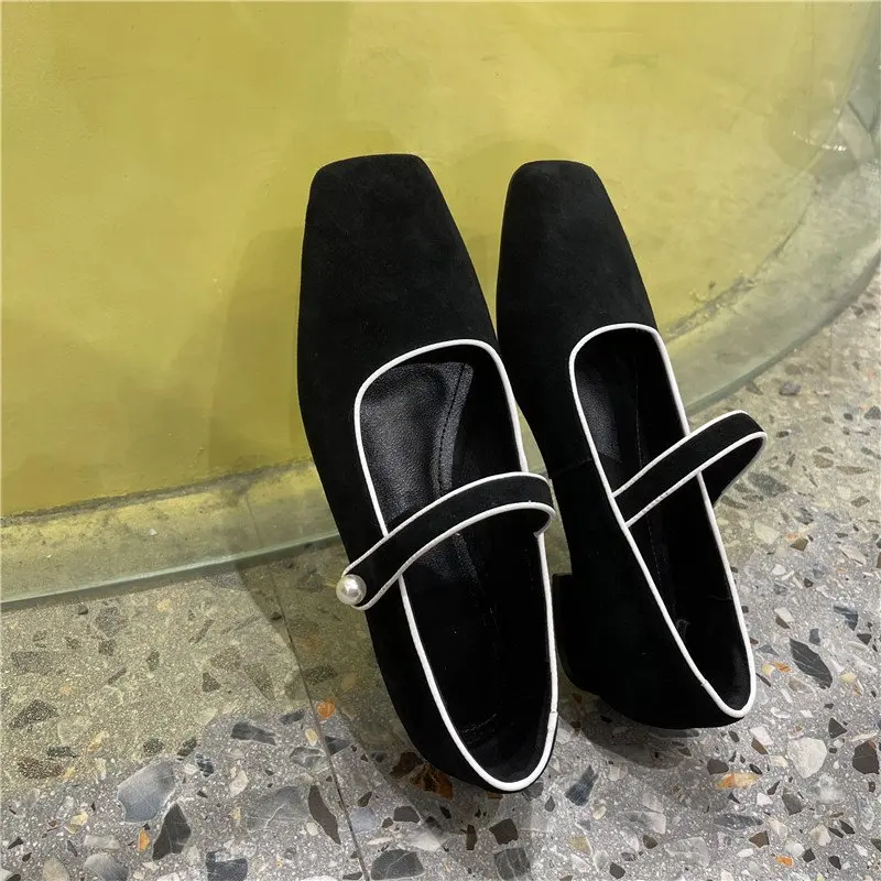 SLHJC Low Chunky Heels Mary Janes Shoes Retro White Edging Shoes Women Autumn Casual Flats
SLHJC Low Chunky Heels Mary Janes Shoes Retro White Edging Shoes Women Autumn Casual Flats