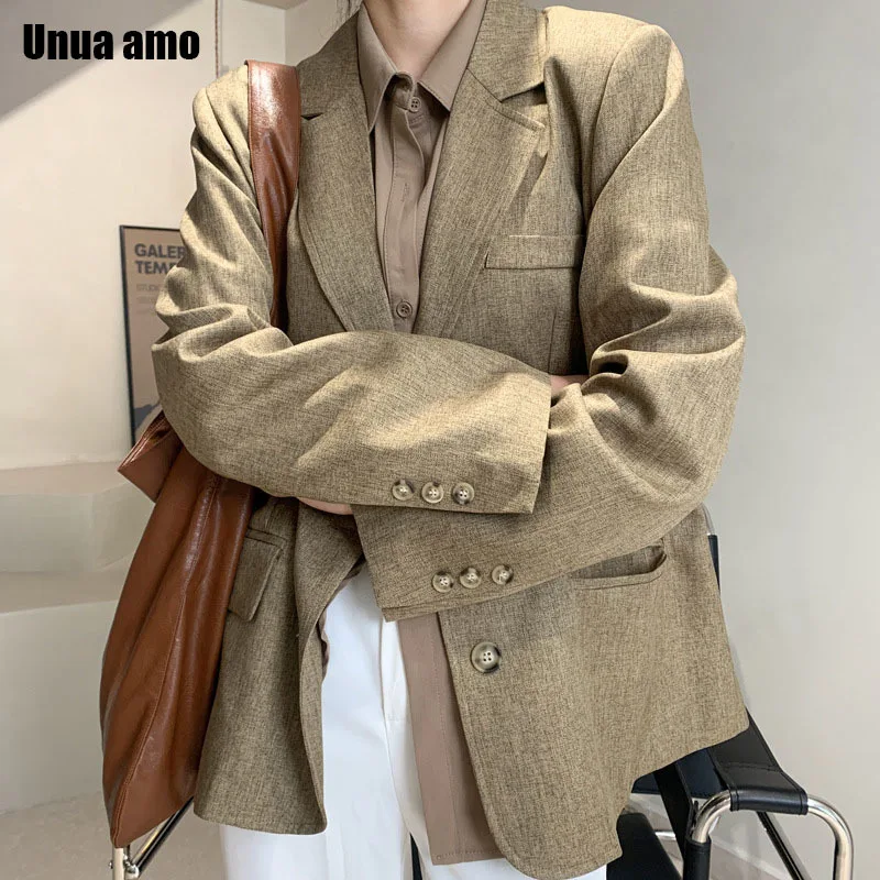 Весна-осень, черный блейзер Unua amo, женские костюмы 20201, модный свободный Женский блейзер, однобортный повседневный жакет
Весна-осень, черный блейзер Unua amo, женские костюмы 20201, модный свободный Женский блейзер, однобортный повседневный жакет