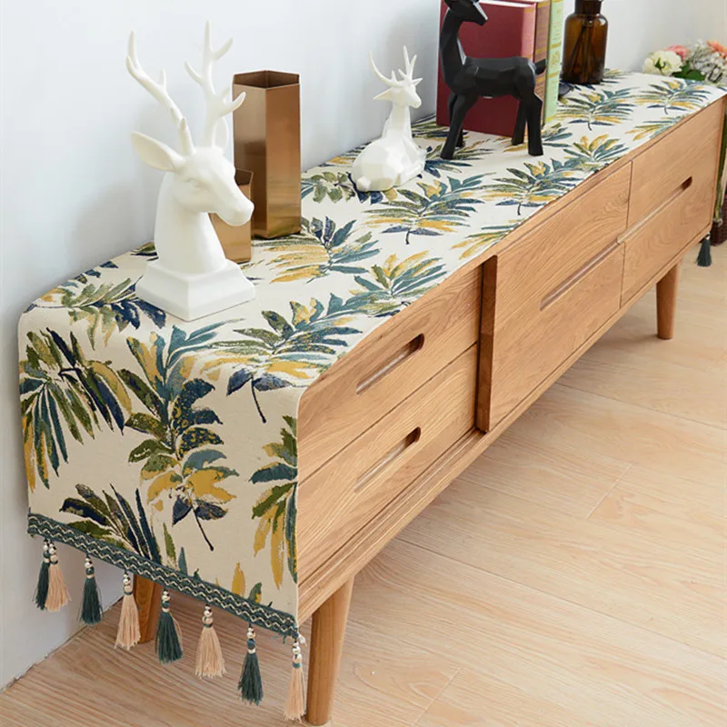 European Chenille Table Runner Tablecloth TV Cabinet Cover Table Mat Shoes Cabinet Cover Towel Cloth with Tassel
European Chenille Table Runner Tablecloth TV Cabinet Cover Table Mat Shoes Cabinet Cover Towel Cloth with Tassel