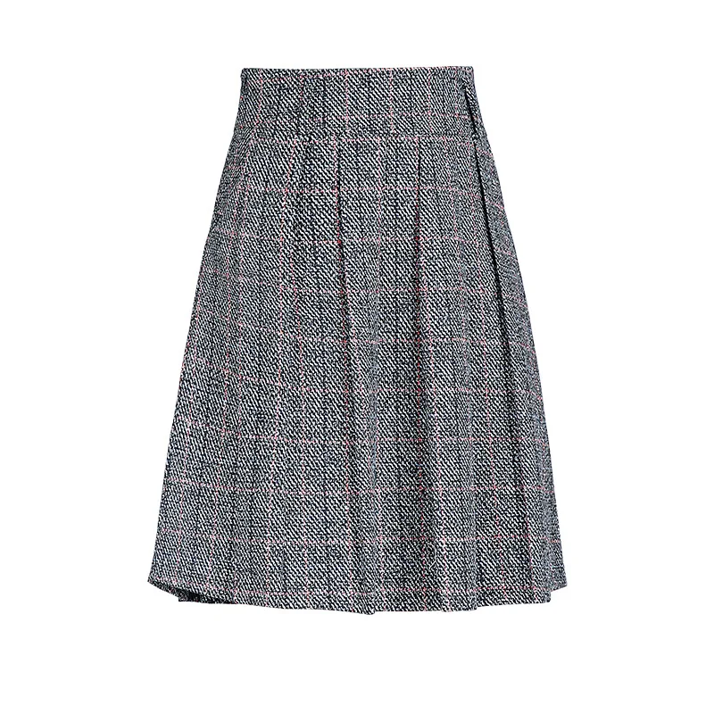 2020 Autumn & Winter New Arrival Vintage Plaid Skirt Woolen Pleated Skirt Korean Style High Waist A-line Skirt Free Shipping
2020 Autumn & Winter New Arrival Vintage Plaid Skirt Woolen Pleated Skirt Korean Style High Waist A-line Skirt Free Shipping