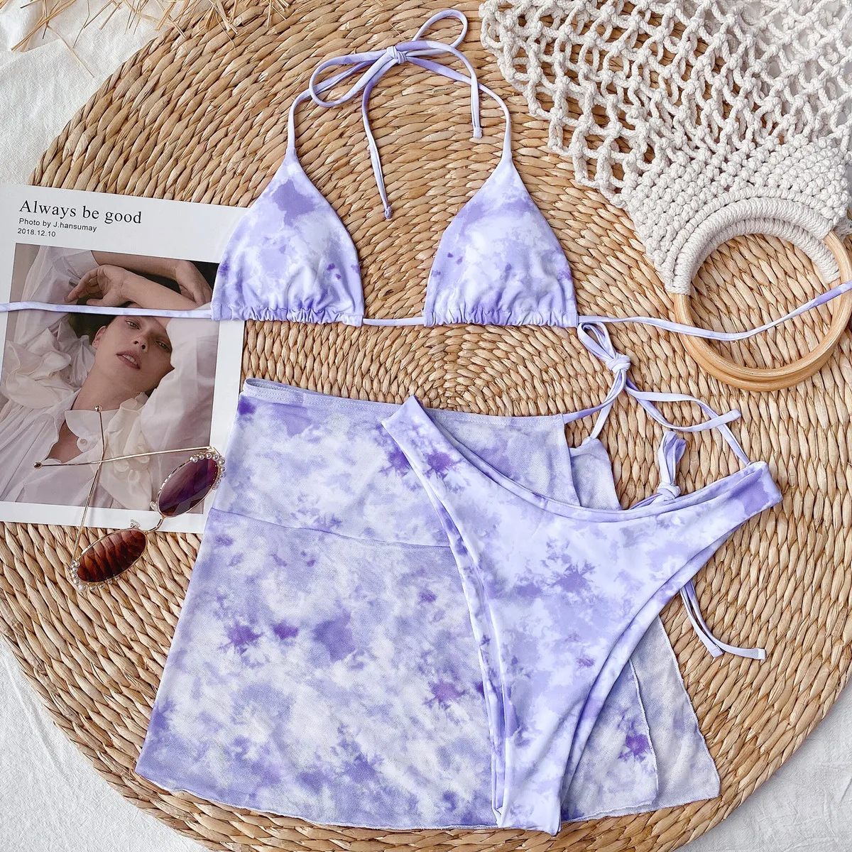 Tie Dye Brazilian Bikinis Women Three Pieces Swimwear Sexy Swimsuit Summer Beach Bathing Suit Maillot De Bain
Tie Dye Brazilian Bikinis Women Three Pieces Swimwear Sexy Swimsuit Summer Beach Bathing Suit Maillot De Bain