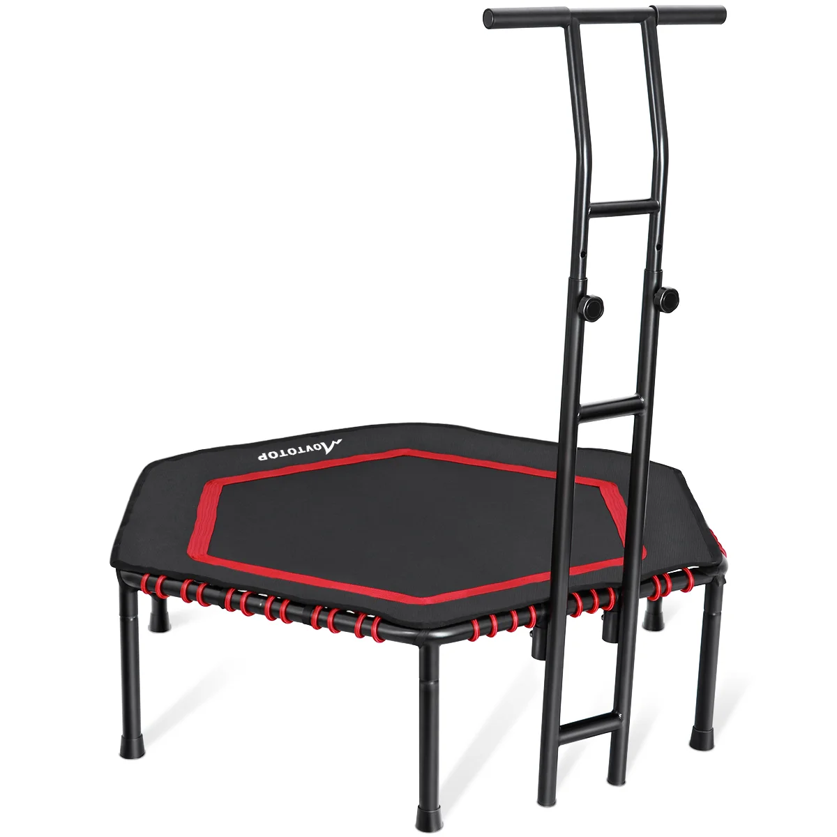 MOVTOTOP 48 Inches Folding Trampoline Fitness Trampoline Trainer Aerobic Fitness Exercise Cardio with Handrail (Red)
MOVTOTOP 48 Inches Folding Trampoline Fitness Trampoline Trainer Aerobic Fitness Exercise Cardio with Handrail (Red)
