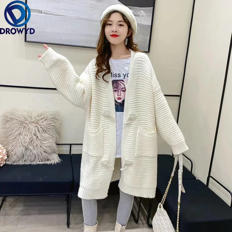 2021 Autumn/winter New Sweater Japanese Retro Lazy Style Horn Buckle All-match Thickened Outer Wear Knitted Cardigan Jacket Top
2021 Autumn/winter New Sweater Japanese Retro Lazy Style Horn Buckle All-match Thickened Outer Wear Knitted Cardigan Jacket Top