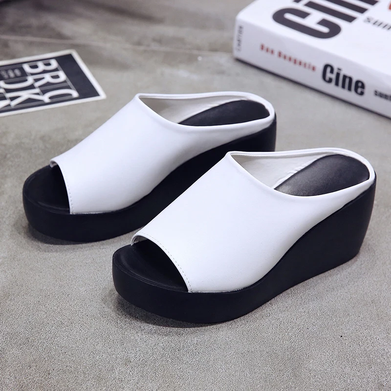 Women's Platform Slippers Wedge Summer Shoes Ladies Flip Flops Women High Heeled Slip On Shoes Casual Solid Sandal Shoes Woman
Women's Platform Slippers Wedge Summer Shoes Ladies Flip Flops Women High Heeled Slip On Shoes Casual Solid Sandal Shoes Woman
