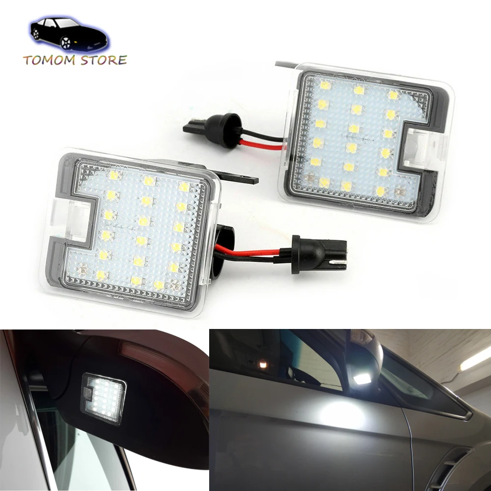 Боковые зеркала для Ford S-max Mondeo Escape Kuga Focus Grand C-max белые светодиодные аксессуары |