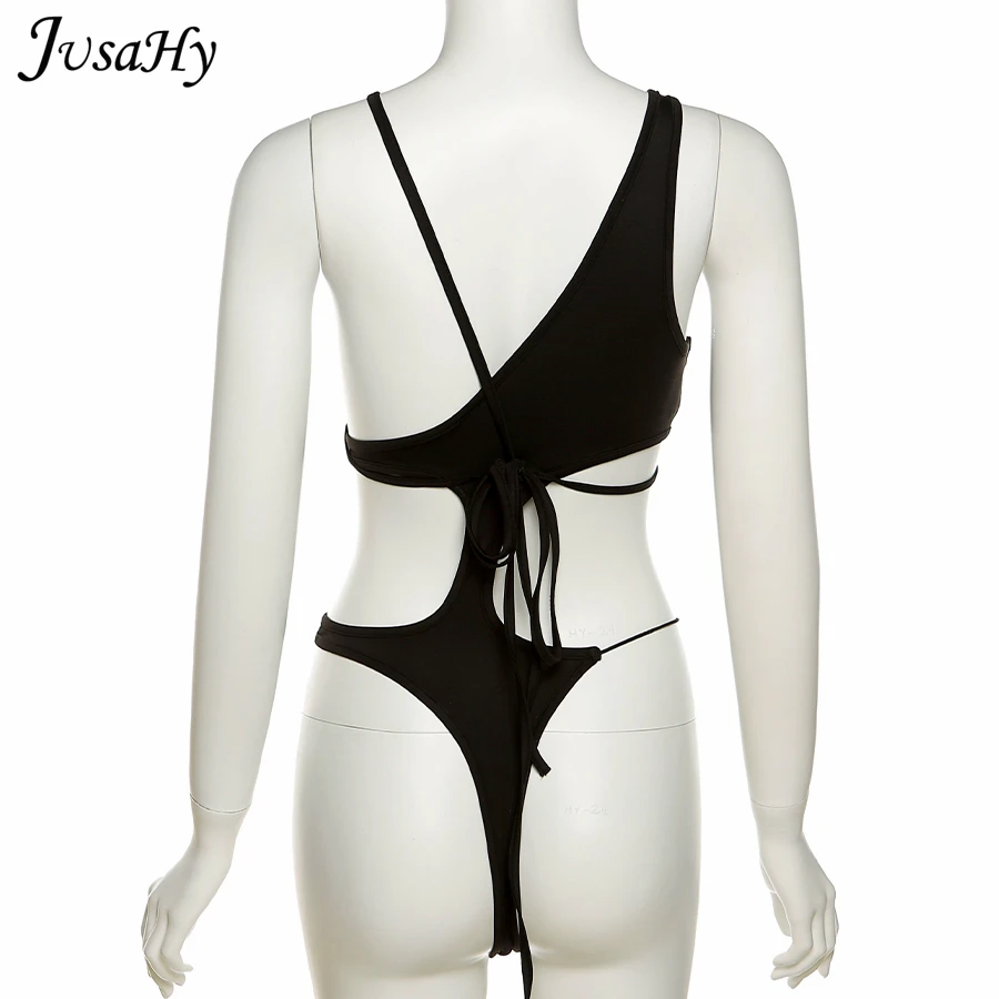 JusaHy Sexy Hollow Out Bandage Low Chest V-Neck Bodysuit Woman Halter Club Streetwear Summer 2021 New Casual Skinny Rompers Hot
JusaHy Sexy Hollow Out Bandage Low Chest V-Neck Bodysuit Woman Halter Club Streetwear Summer 2021 New Casual Skinny Rompers Hot