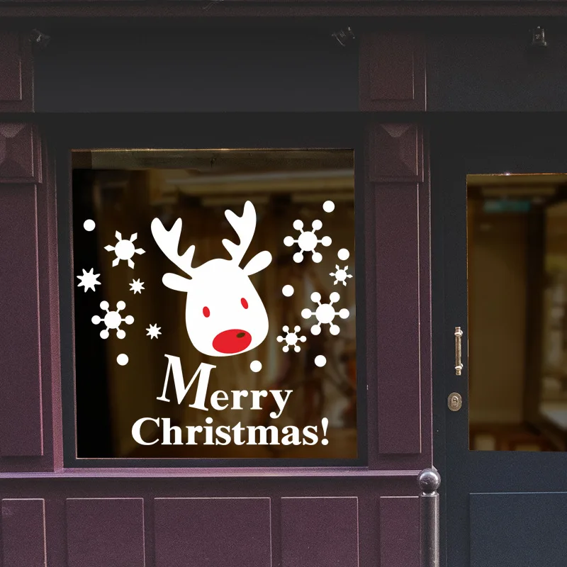 Christmas Reindeer Decal Cute Christmas Sign Vinyl Wall Sticker for Home Wall Decor Happy New Year Shop Window Decoration
Christmas Reindeer Decal Cute Christmas Sign Vinyl Wall Sticker for Home Wall Decor Happy New Year Shop Window Decoration