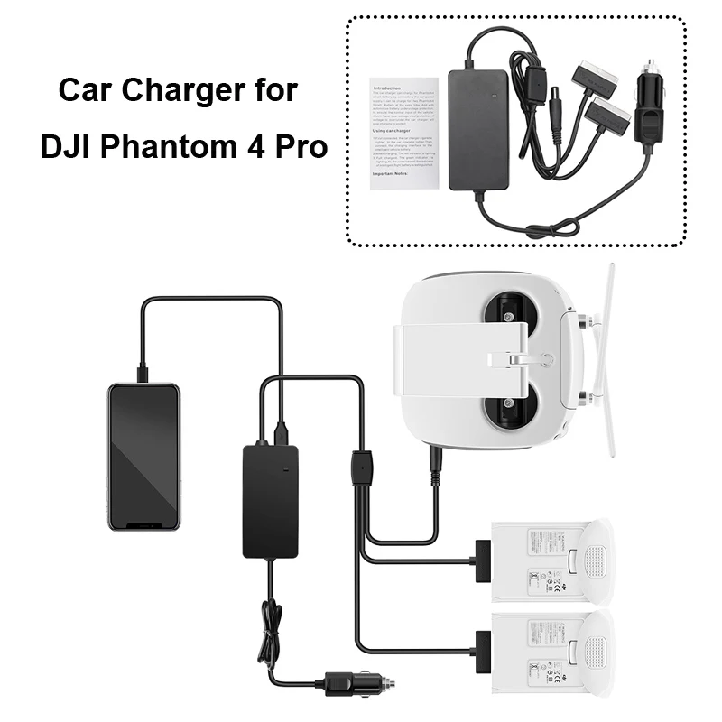 Fast Outdoor Travel Charging Car Charger for DJI Phantom 4 Pro Drone Accessories Battery Remote Control Vehicle Charger Portable
Fast Outdoor Travel Charging Car Charger for DJI Phantom 4 Pro Drone Accessories Battery Remote Control Vehicle Charger Portable