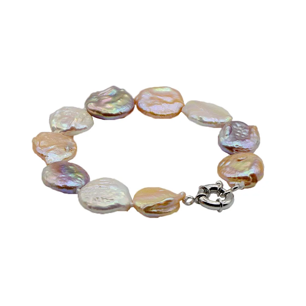 SAUDADE Exaggerated Pearl Bracelet White Pink Purple Color Silver Coin Shape Baroque Pearl Ladies Bracelet Anniversary Gift
SAUDADE Exaggerated Pearl Bracelet White Pink Purple Color Silver Coin Shape Baroque Pearl Ladies Bracelet Anniversary Gift