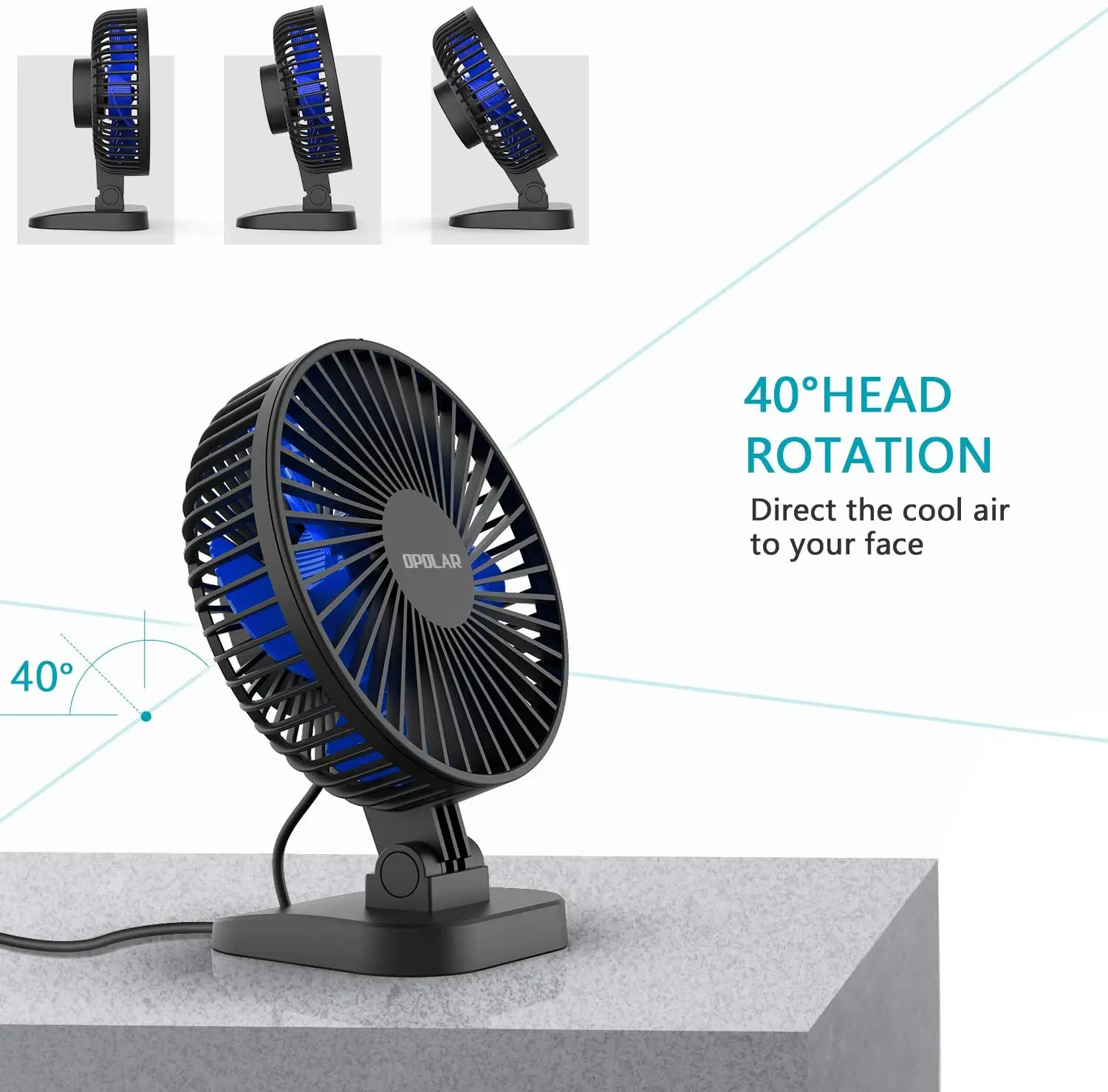 Mini USB Desk Fan Better Cooling Perfect,Strong Airflow Whisper Quiet Portable Fan for Desktop Office Table,3 Speeds,4.9 ft cord
Mini USB Desk Fan Better Cooling Perfect,Strong Airflow Whisper Quiet Portable Fan for Desktop Office Table,3 Speeds,4.9 ft cord
