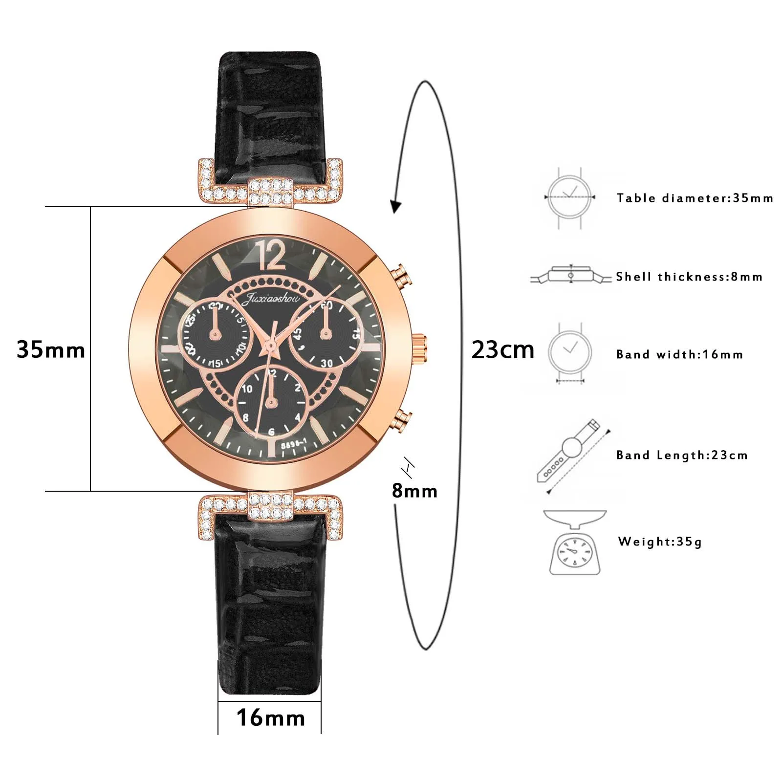 Sleek Minimalist Fashion women watch With Three Eyes Dial Leather Strap women quartz watches Decoration watch reloj mujer
Sleek Minimalist Fashion women watch With Three Eyes Dial Leather Strap women quartz watches Decoration watch reloj mujer