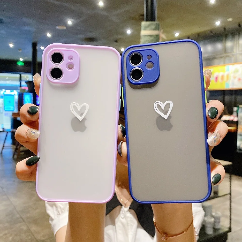 Fashion Love Heart Soft Bumper Shockproof Phone Case For iPhone 12 11 Pro Max 7 8 6S Plus X XR XS Max SE 2020 Matte Clear Cover
Fashion Love Heart Soft Bumper Shockproof Phone Case For iPhone 12 11 Pro Max 7 8 6S Plus X XR XS Max SE 2020 Matte Clear Cover
