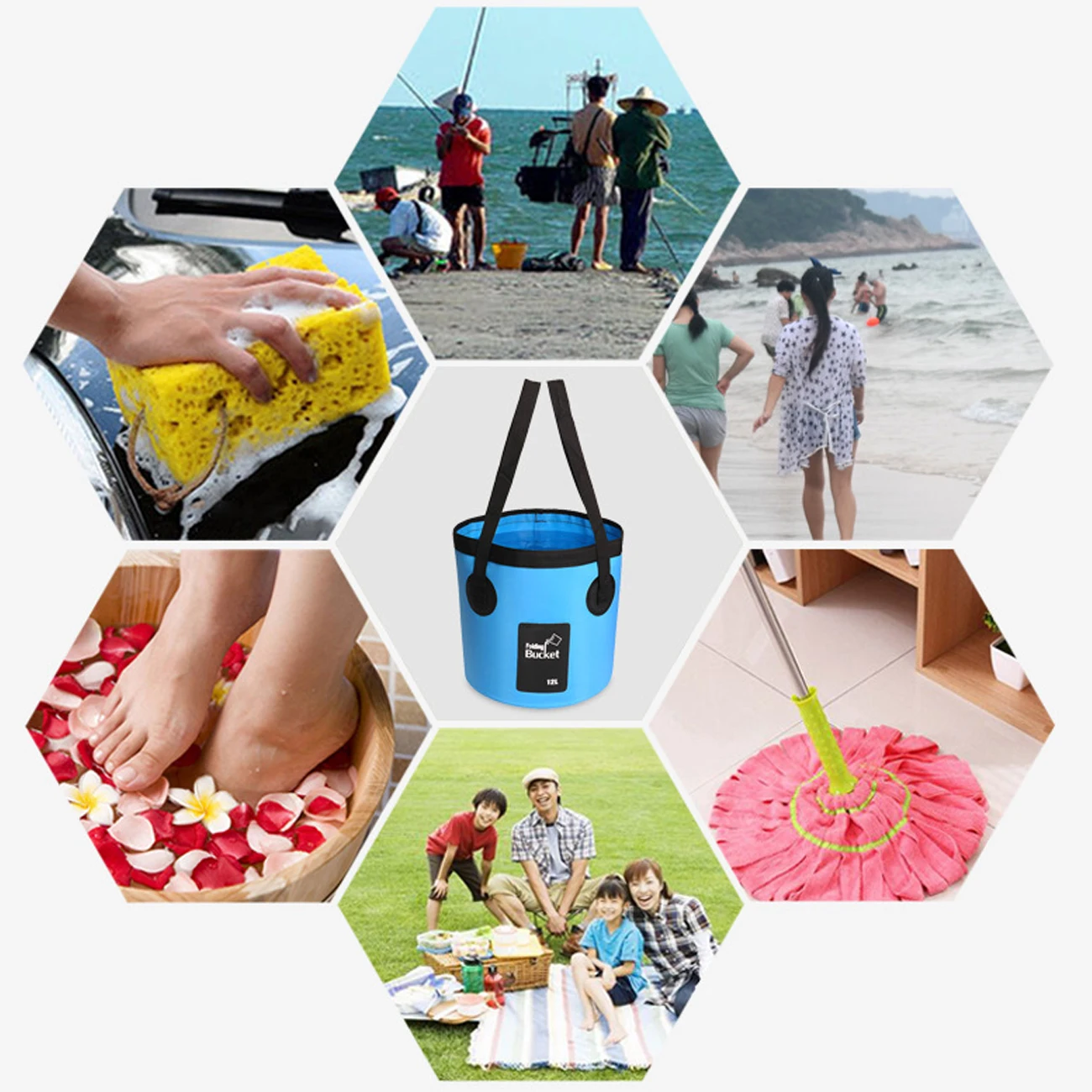 12L/20L 500D folding bucket fishing waterproof buckets portable folding bag storage outdoor car wash camping fishing bucket
12L/20L 500D folding bucket fishing waterproof buckets portable folding bag storage outdoor car wash camping fishing bucket