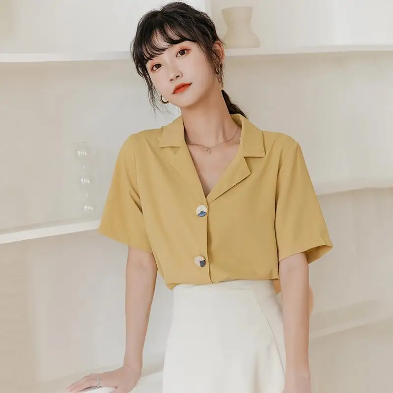 Elegant Blouse for Women Summer 2021 Women's Clothing White Top Chiffon Blouse Short Sleeve Tees Tunics for Women Office
Elegant Blouse for Women Summer 2021 Women's Clothing White Top Chiffon Blouse Short Sleeve Tees Tunics for Women Office